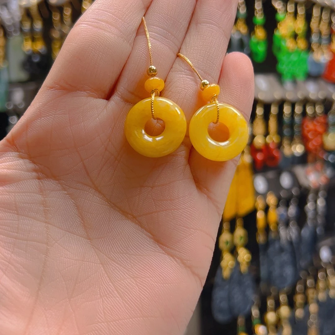 未镶嵌翡翠耳饰翡翠