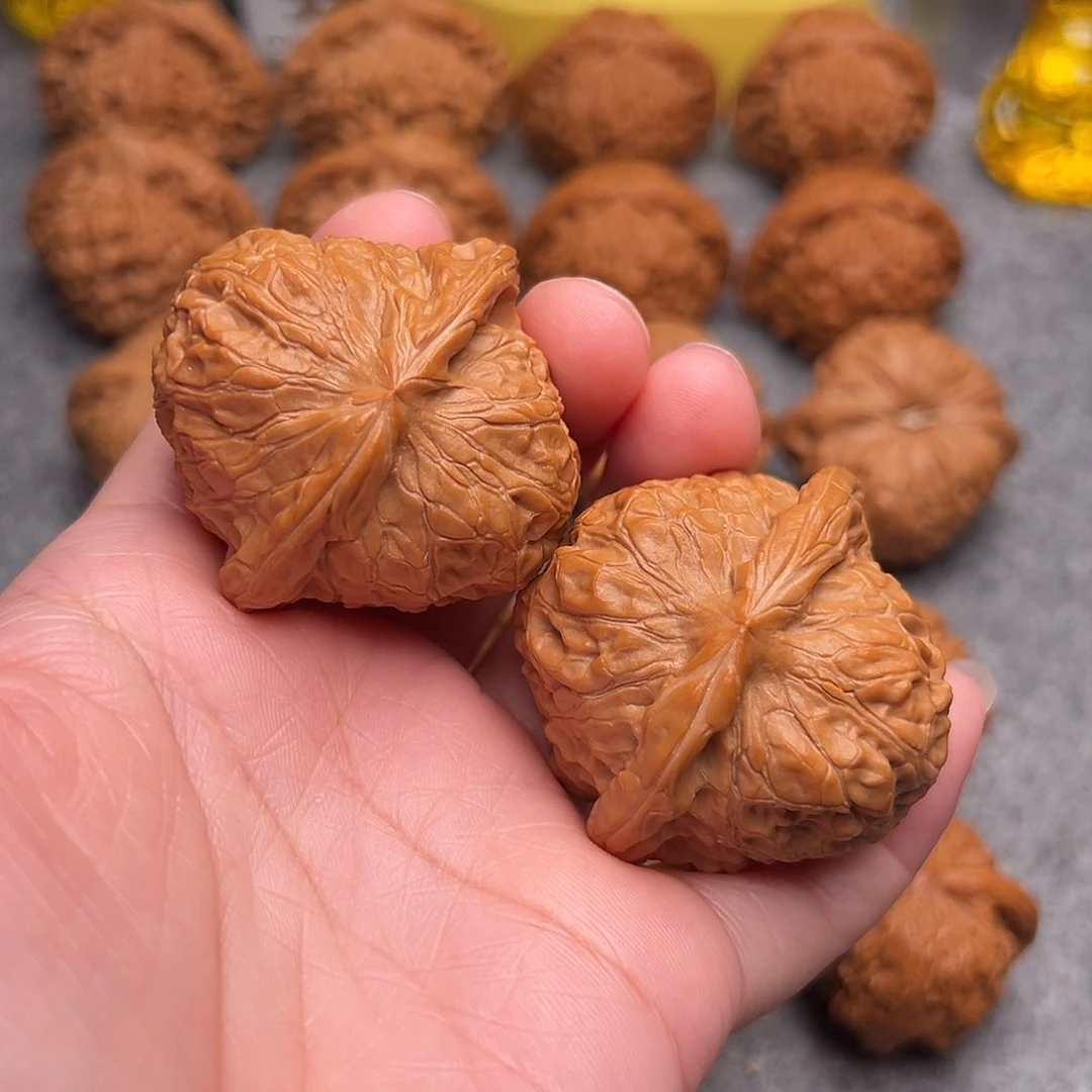 把件文玩核桃杭****华精品南瓜墩46全品