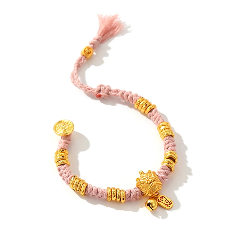 铜合金手链 SHIXI/世希 狮来运转公主盘缠手链 新中式原创设计