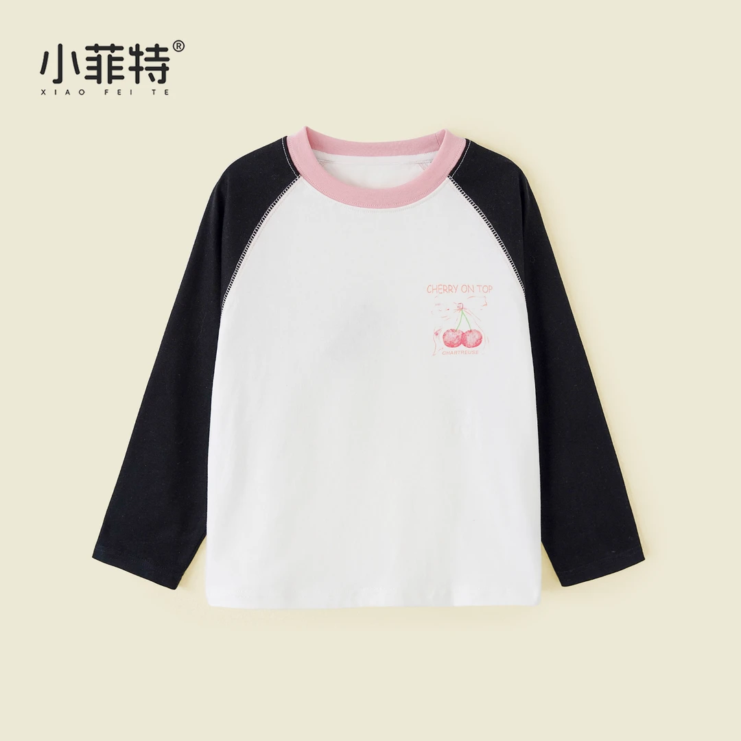 小菲特秋季新款女童装时尚打底衫中大童休闲儿童长袖T恤YNYQ52481