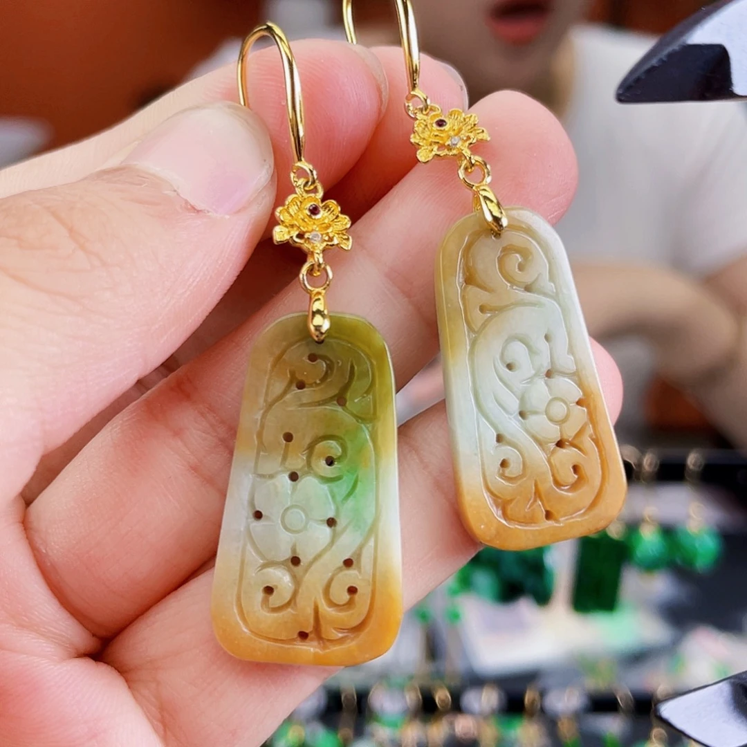 未镶嵌翡翠耳饰饰品