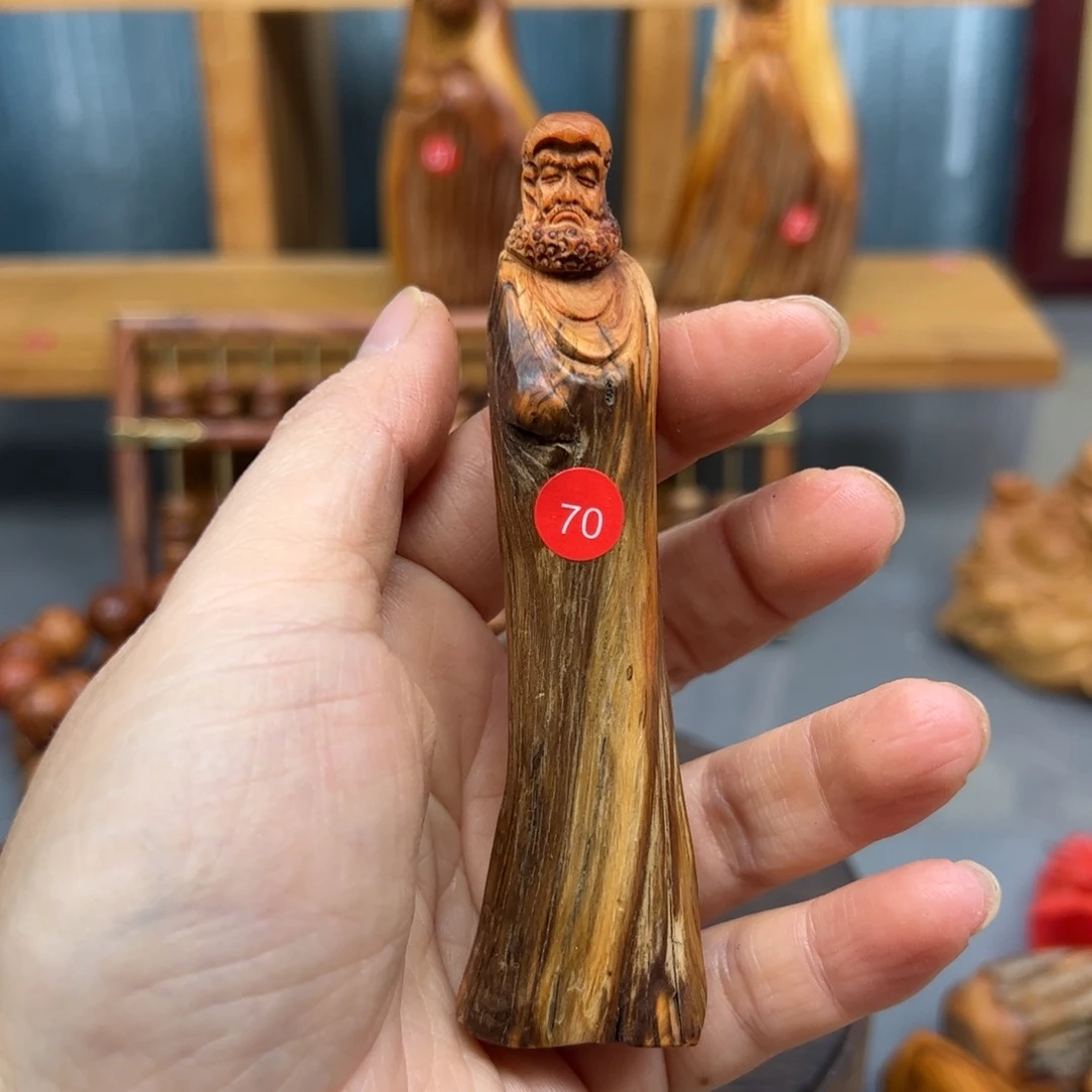 华***片木崖柏木摆件手把件，