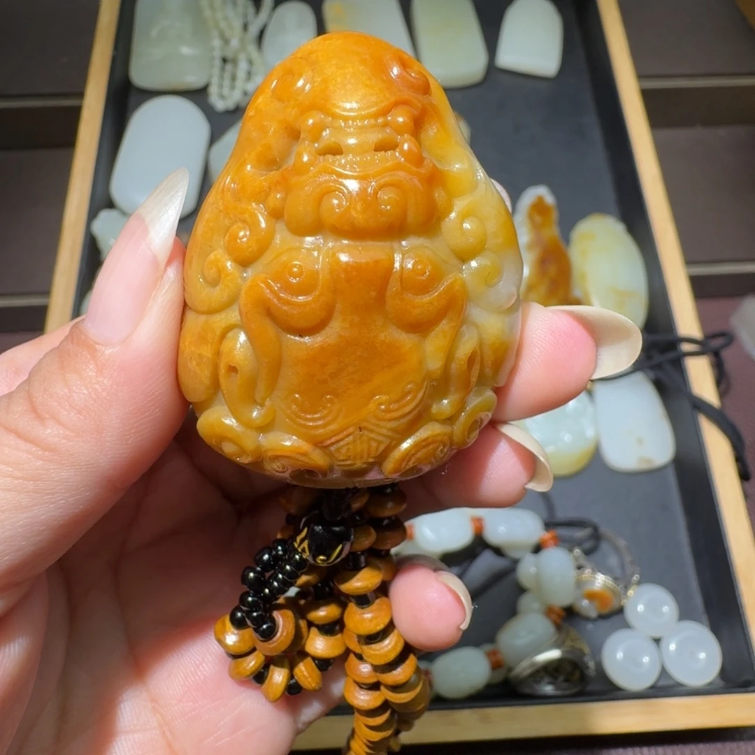 和田玉未镶嵌吊坠(不含链)