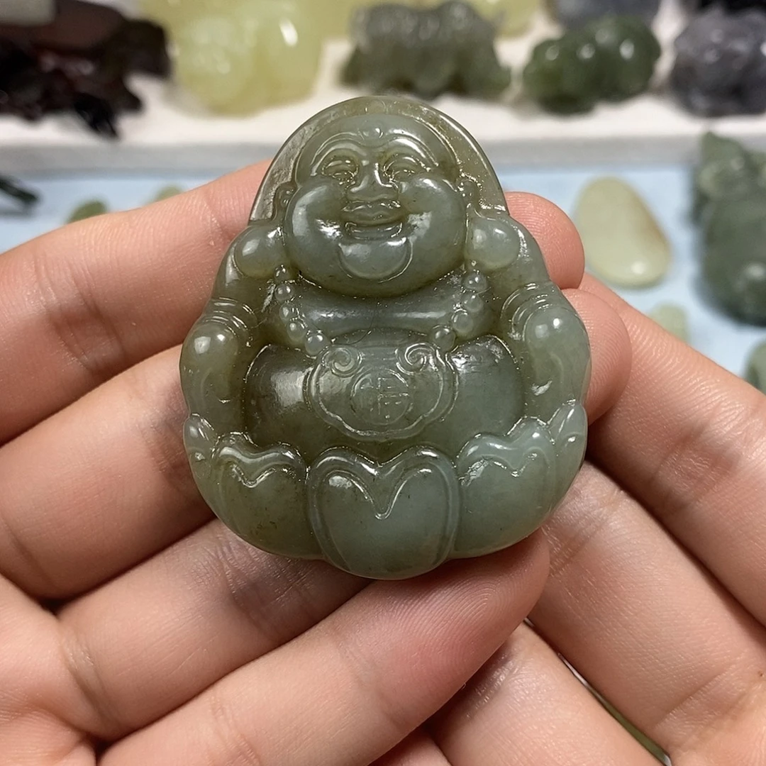 和田玉未镶嵌挂件