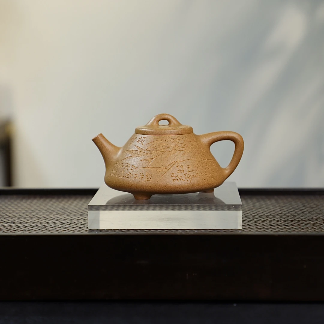 【子冶石瓢】老宕口至纯黄金段 180cc 原矿零添加 沈希慧全手工制