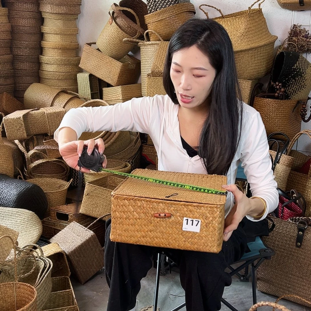 草编草编包/草编收纳盒微瑕疵