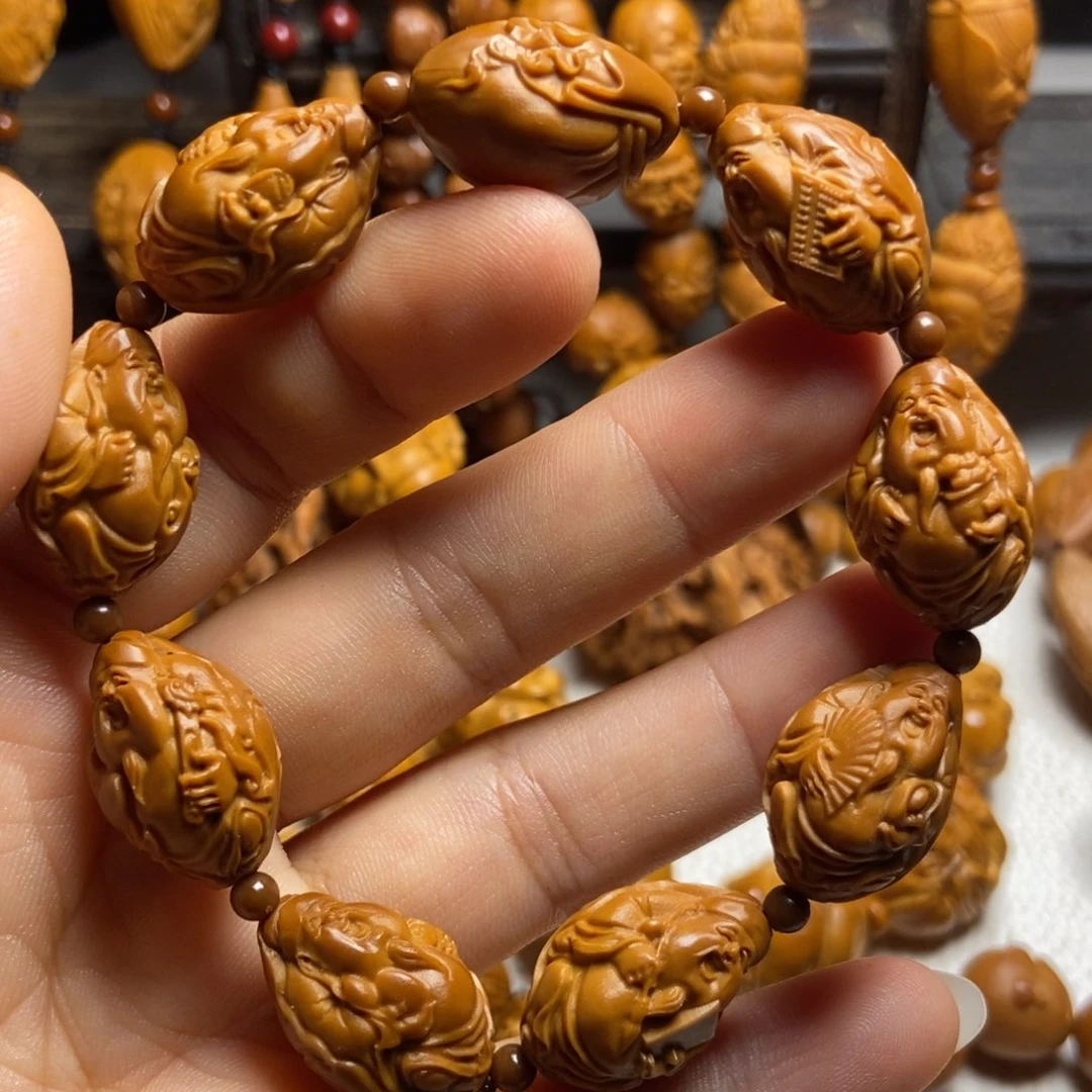 【闪购商品】手串/手链橄榄核荷叶财神