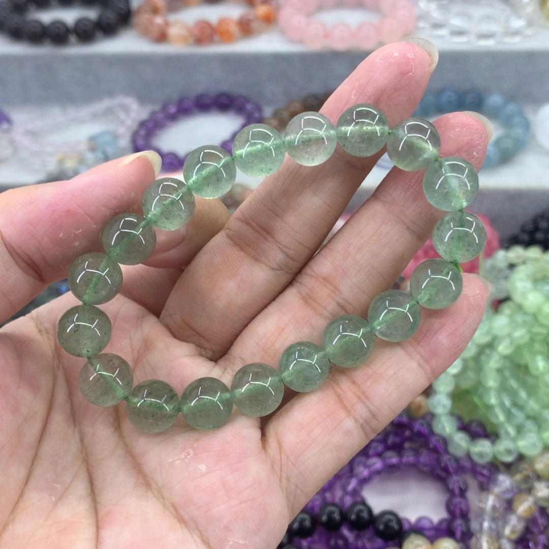 水晶手链未镶嵌绿草莓