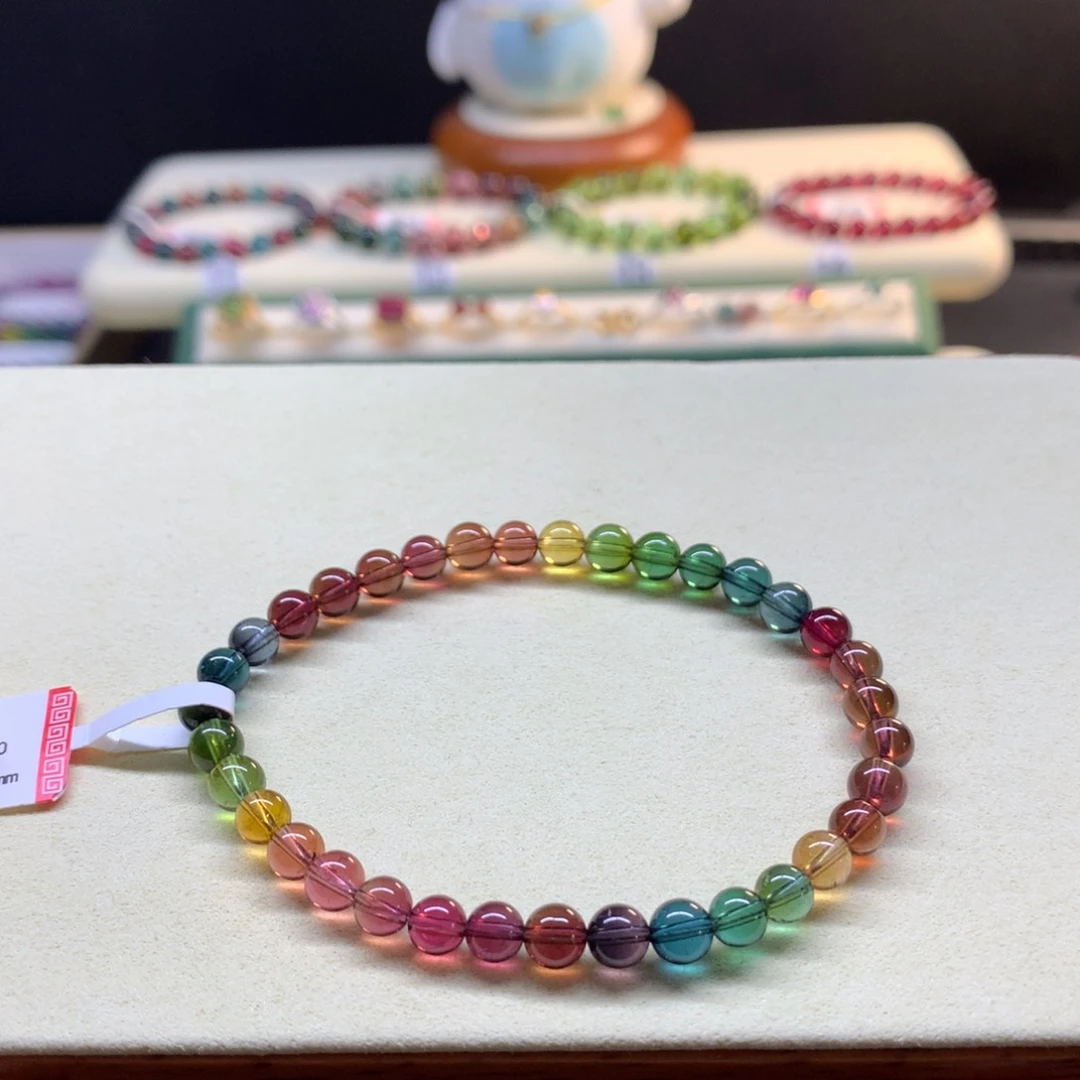 手串未镶嵌碧玺浓郁彩虹5.5mm