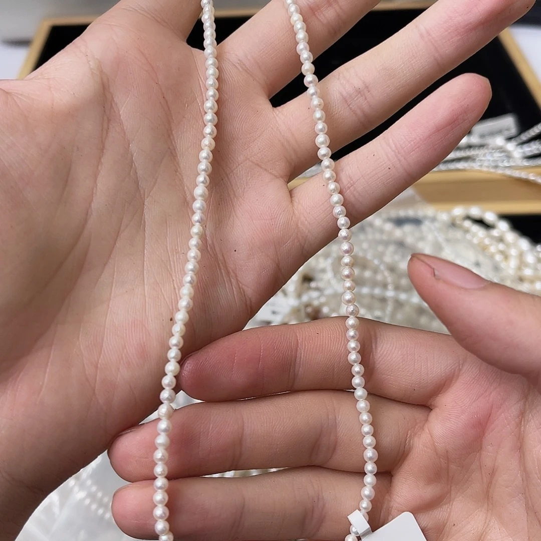 淡水珍珠天然淡水珍珠银S925镶嵌