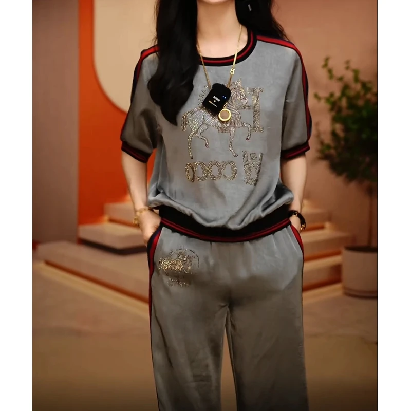 马到成功-新款2025 时尚舒适百搭减龄优雅轻奢气质上衣套装