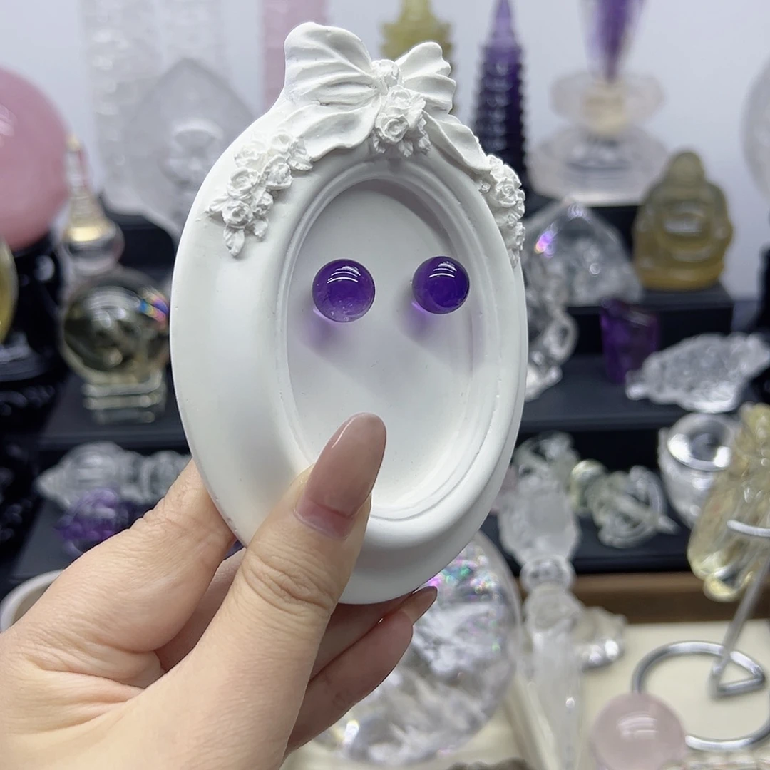 紫晶珠宝半成品未镶嵌