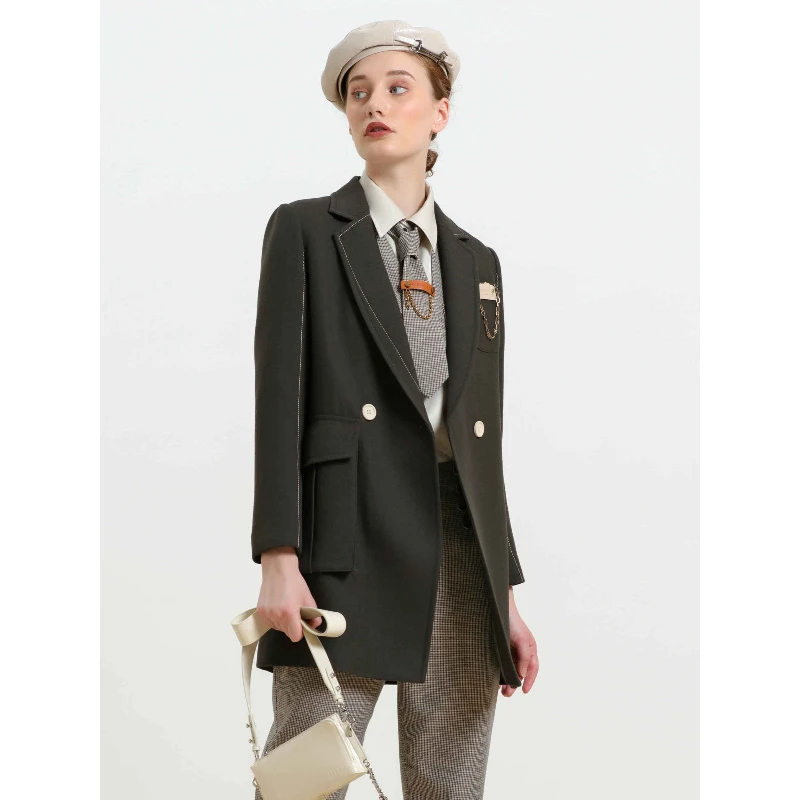 【诗语】莱芙艾迪儿高级感西服新款设计感西装1D4D14105