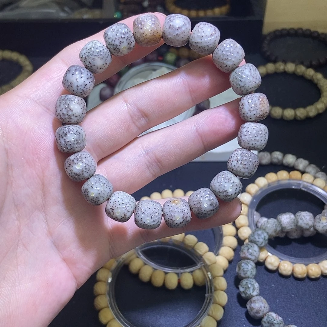 ***柚手串星月菩提龙鳞糯冰