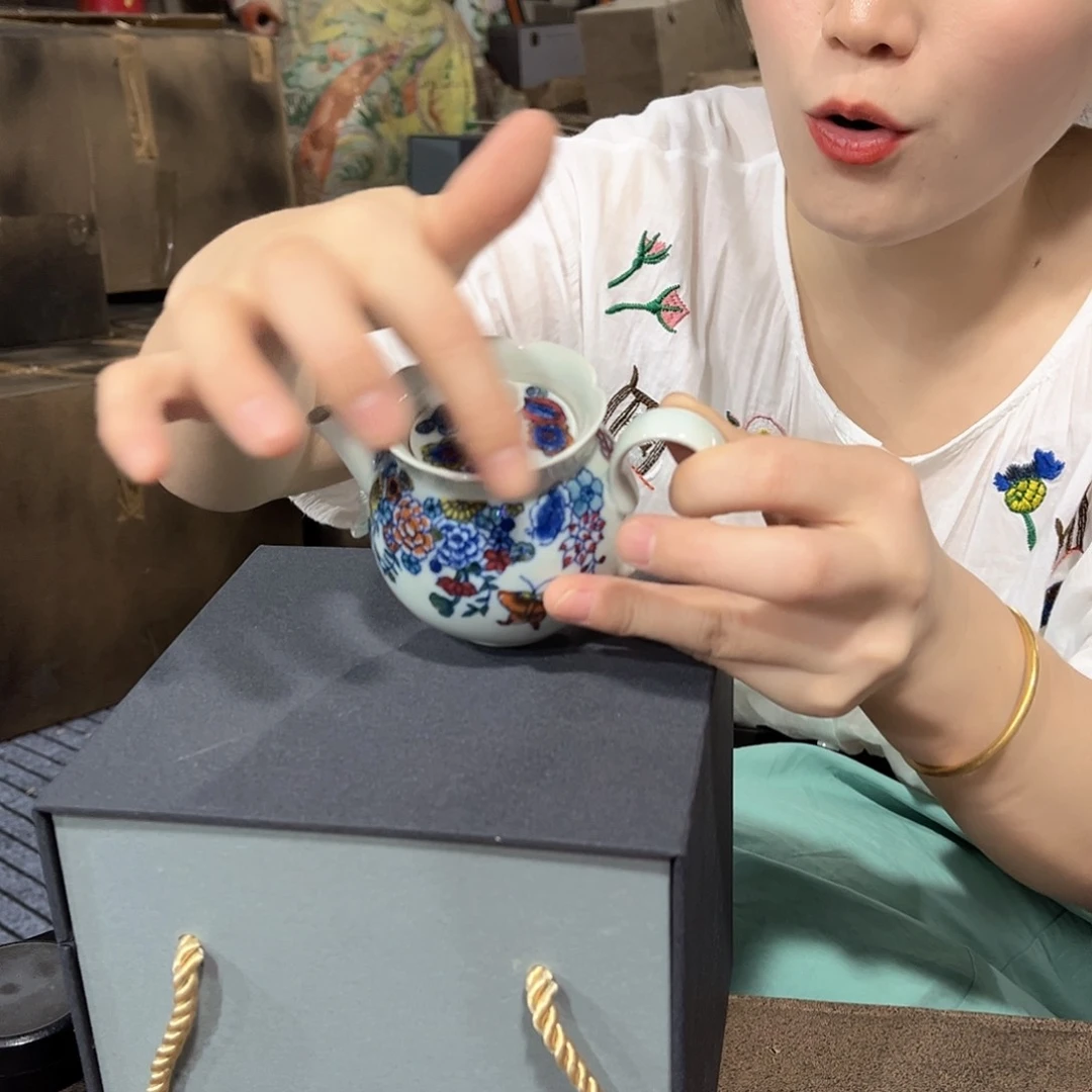 摆件//////景德镇陶瓷瓷器。绿。