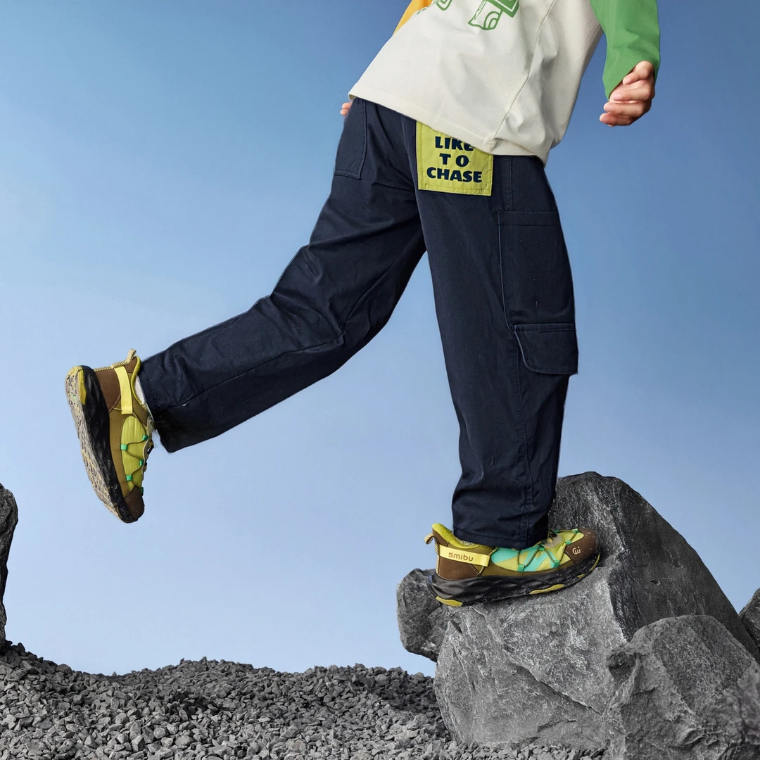 『小熊刺绣』MQD男童25秋新款潮酷痞帅简约工装裤休闲裤9653W1545