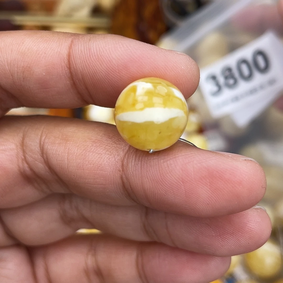 蜜蜡未镶嵌珠宝奇石粉14.2