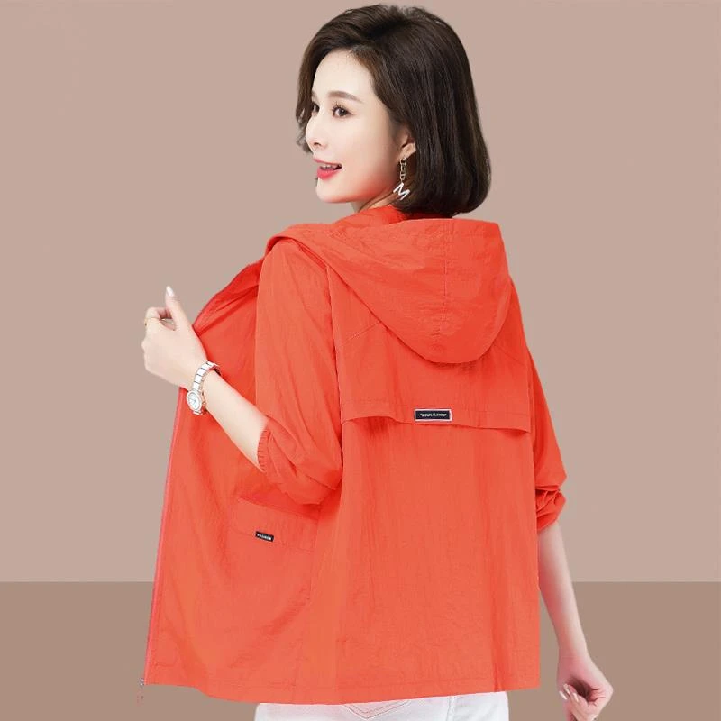 女士防晒衣新款休闲百搭大码中年妈妈防紫外线防晒服外套