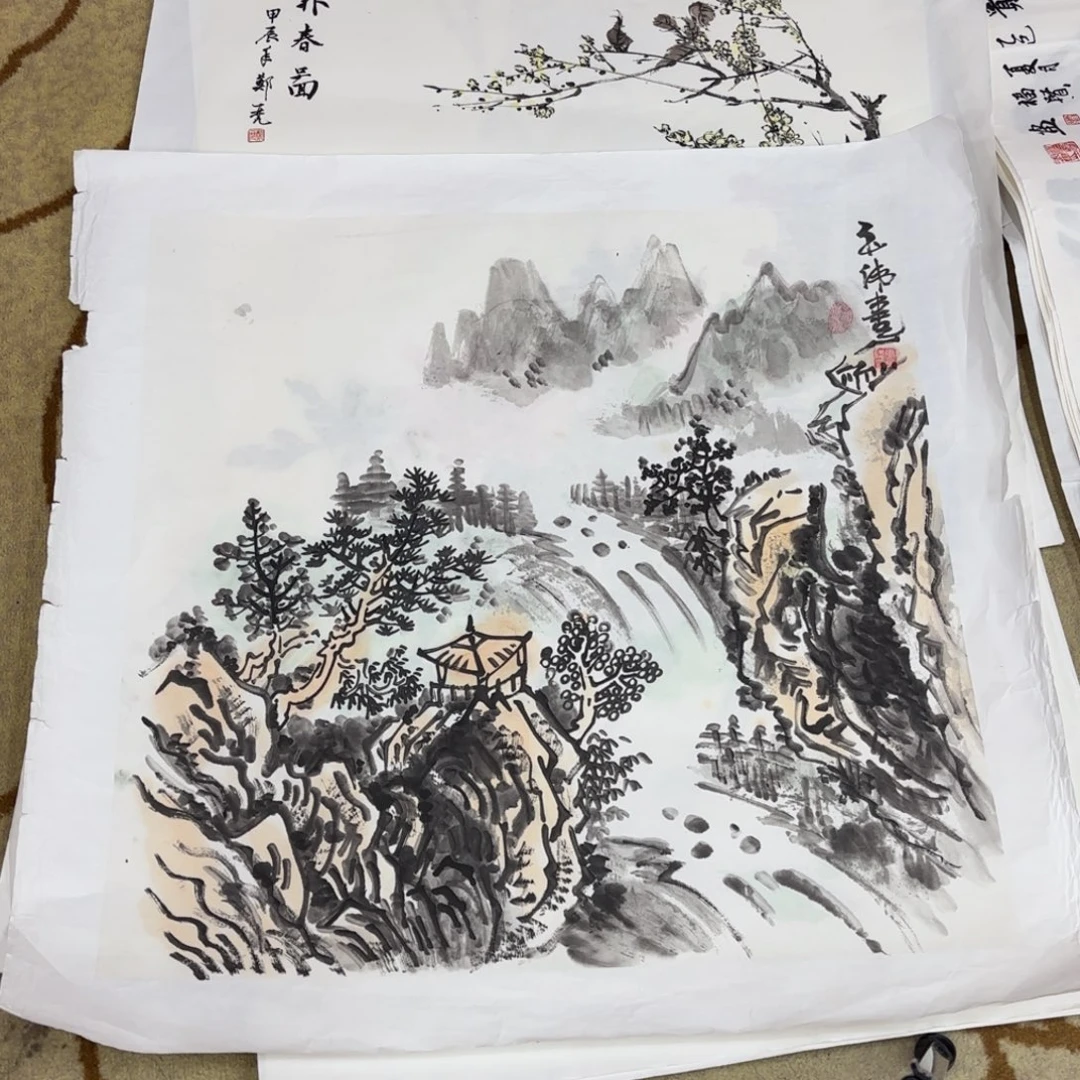 国画张玉伟四尺斗方艺