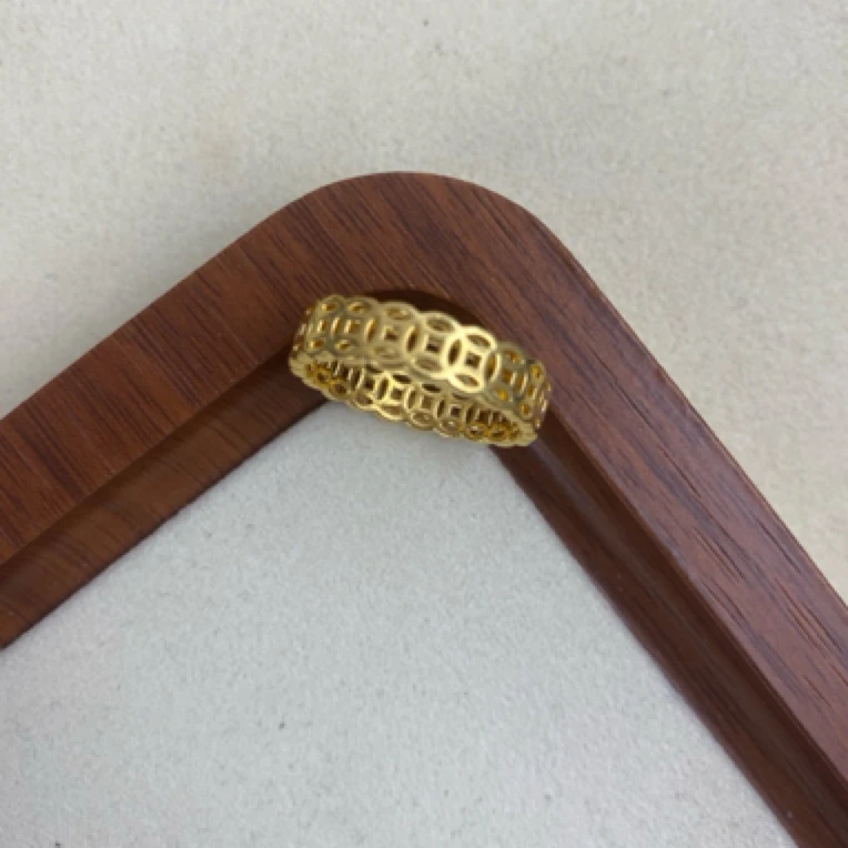 钱多多戒指14#0.7足金999先鉴定后发货