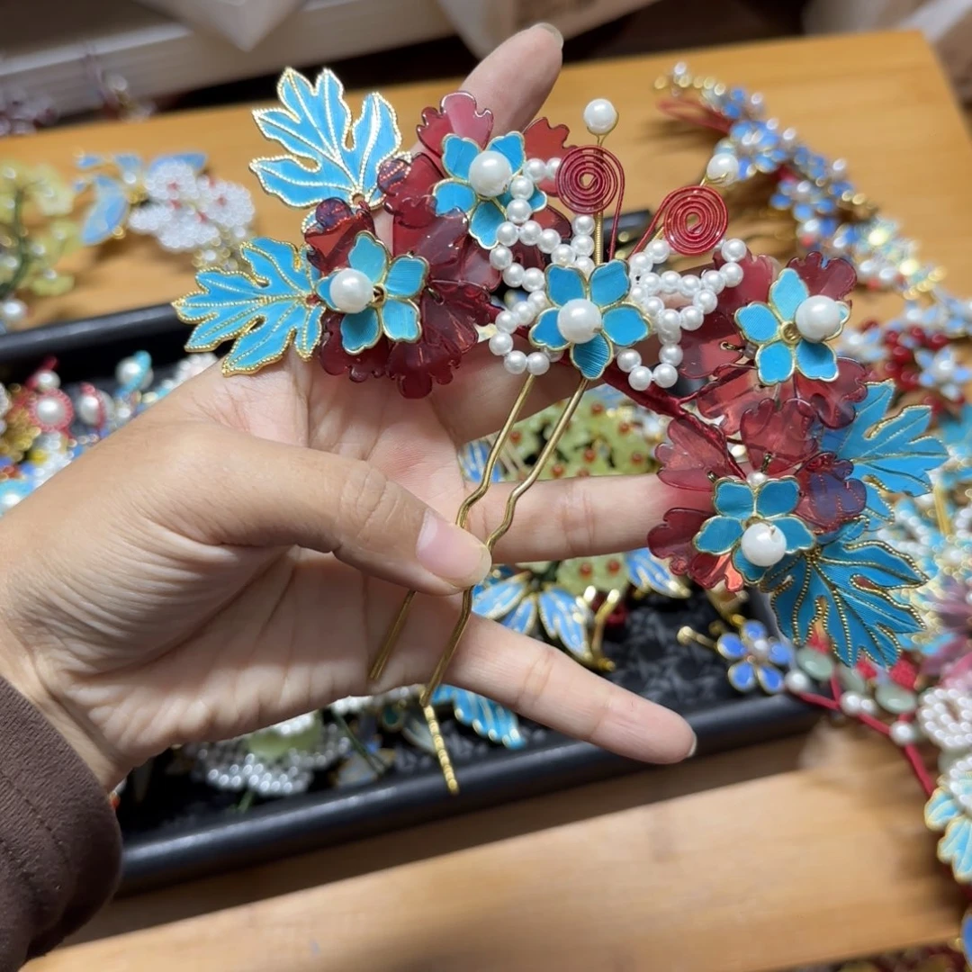 醋酸铁合金鹅毛仿点翠