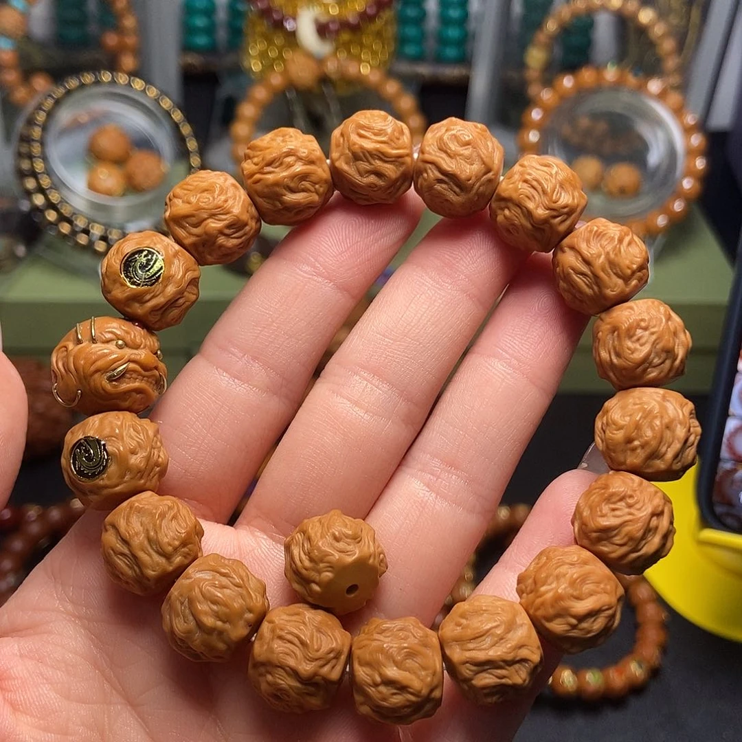 手串猴头核桃14mm左右s'