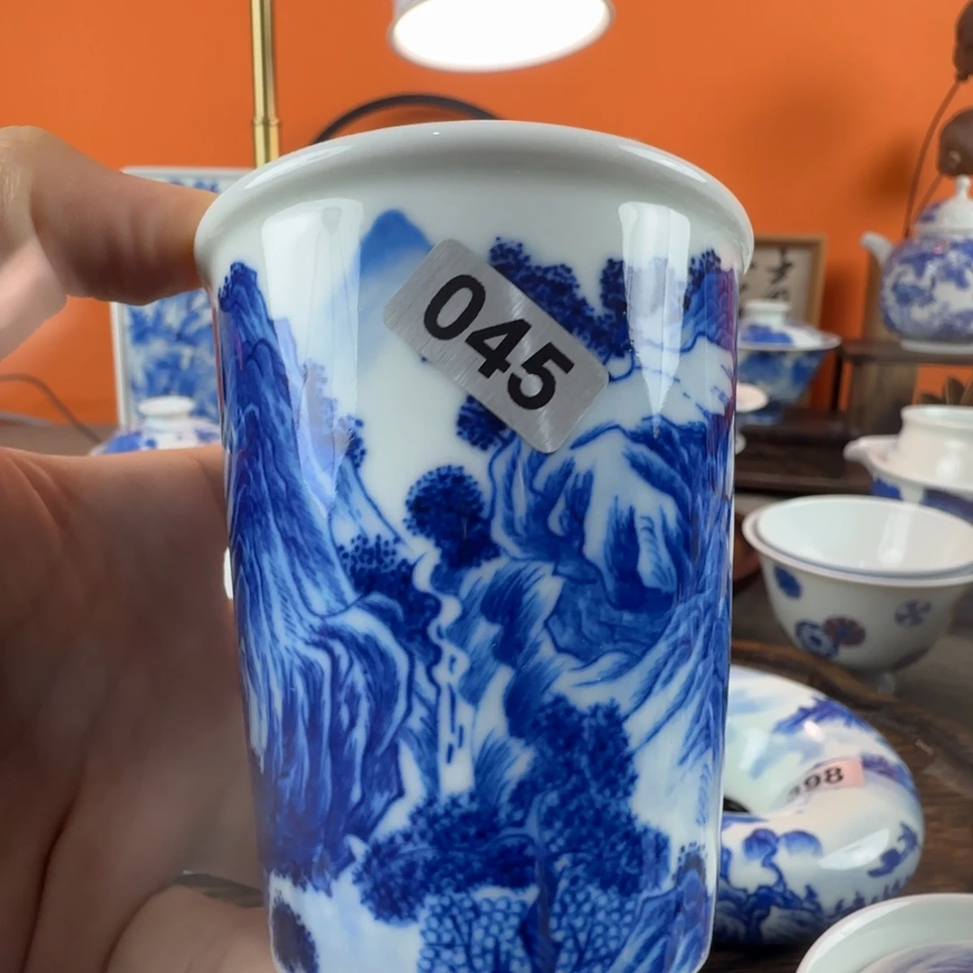 瓷片景德镇手绘青花茶器045