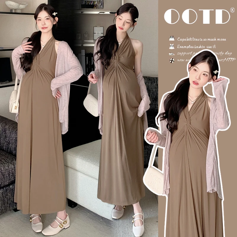 孕妇装春夏装连衣裙2025新款夏季防晒衫吊带裙女2025新款爆款洋气