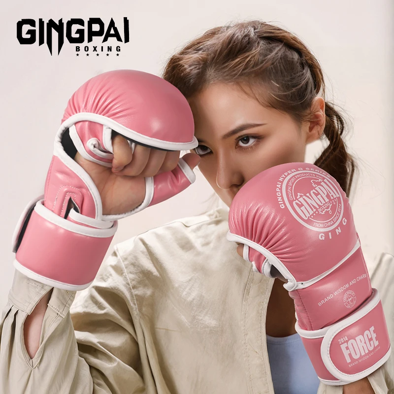 专业MMA半指拳套儿童成人ufc分指拳击手套综合格斗泰拳训练散打