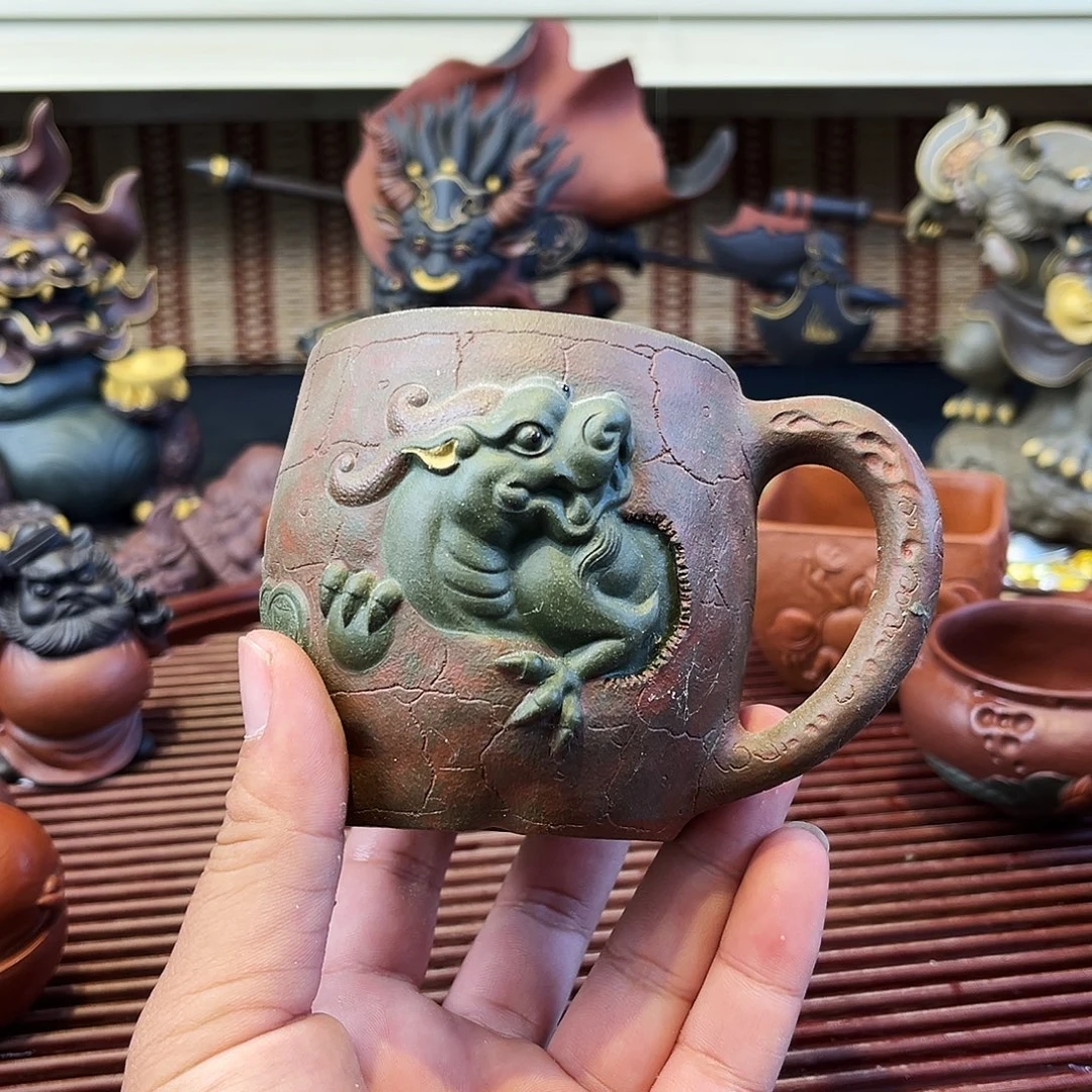 你***，紫砂茶杯高端紫砂茶宠微瑕