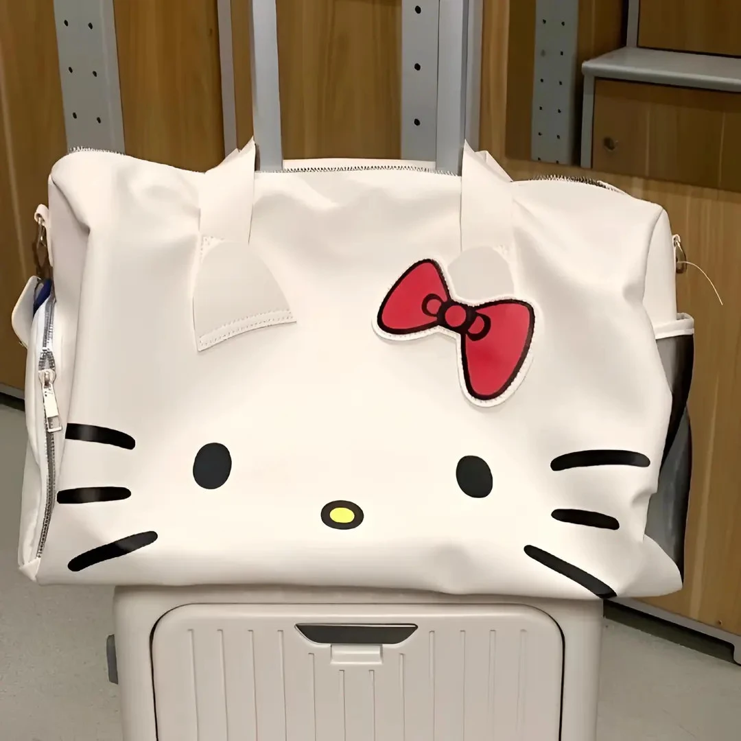 HelloKitty旅行包卡通可爱行李包单肩包斜挎包大容量手提收纳包女