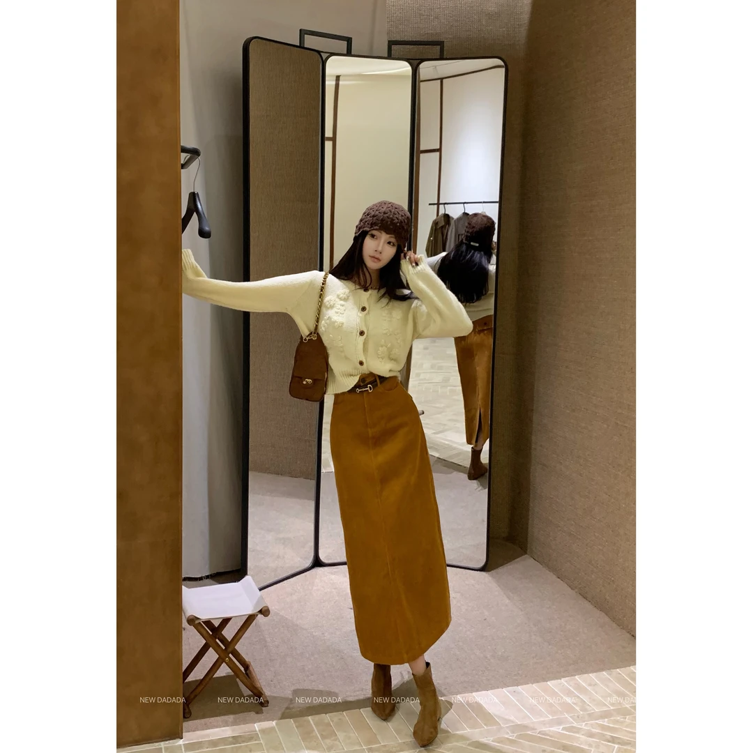 利达 NEW DADADA 复古百搭时尚气质休闲设计感显瘦半裙CEM1824
