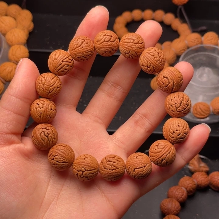 桃核手串绣球桃核15