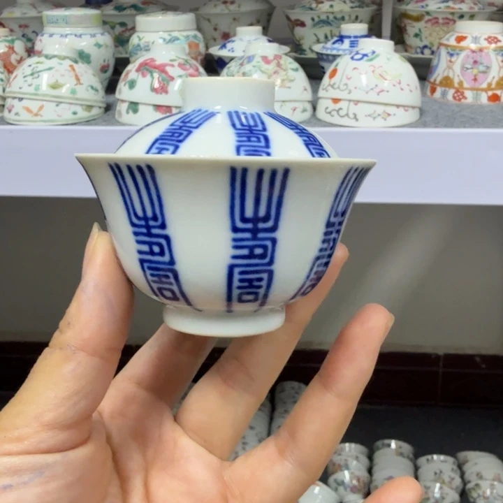 景德镇陶瓷杯子盖碗