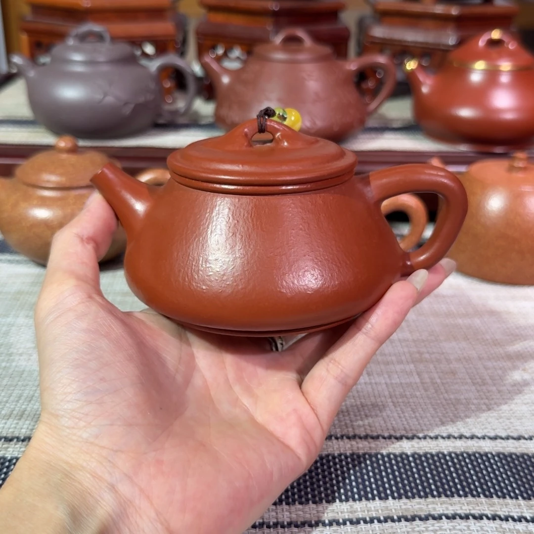 茶壶紫砂如意石瓢 容量220cc 赵庄朱尼 全手工