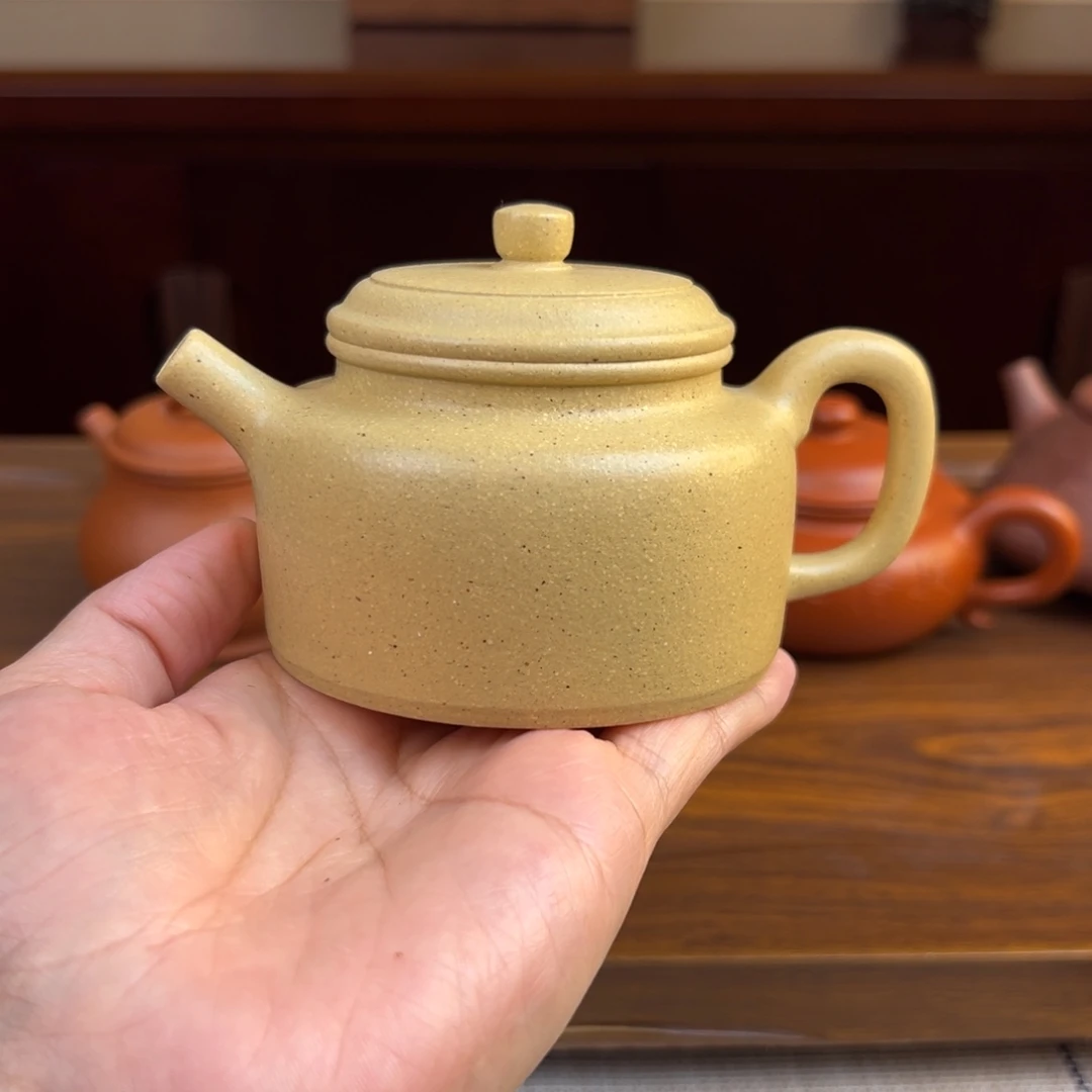 静***秋茶壶紫砂本绿德钟155cc