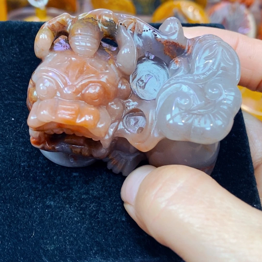 合金石英质玉（黄龙玉）珠宝半成品