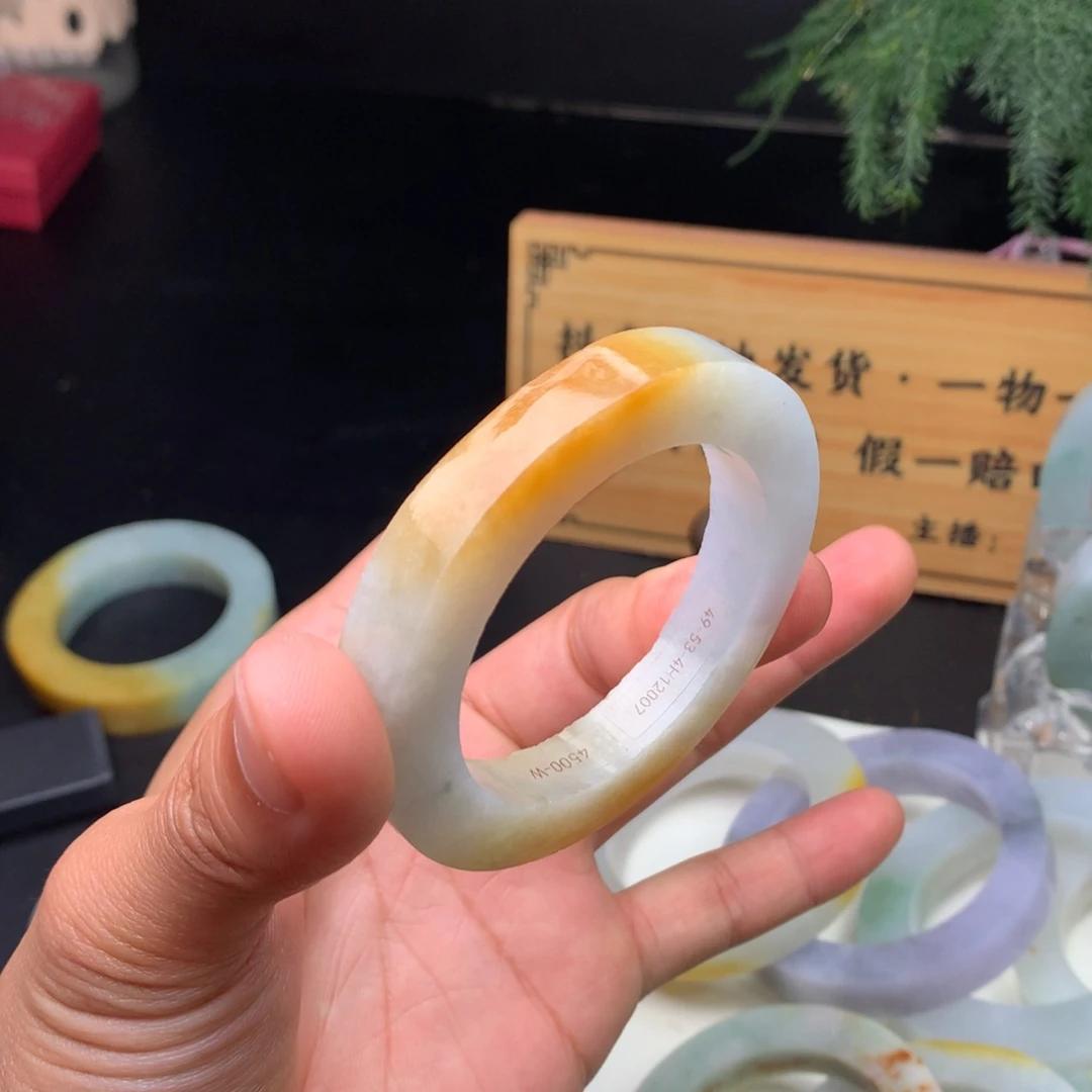 定制翡翠手镯未镶嵌定制手镯49-54