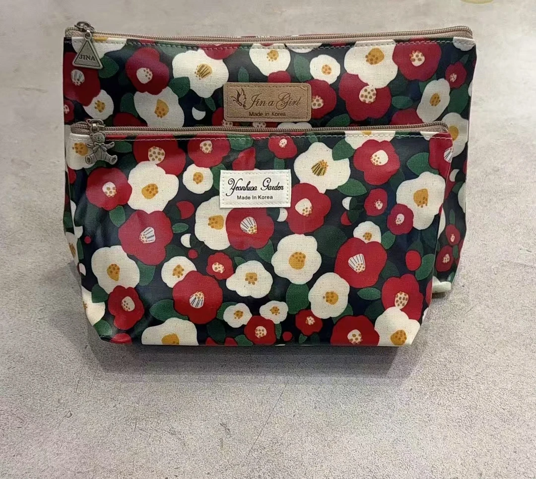 韩国多色花纹化妆包（NO退）