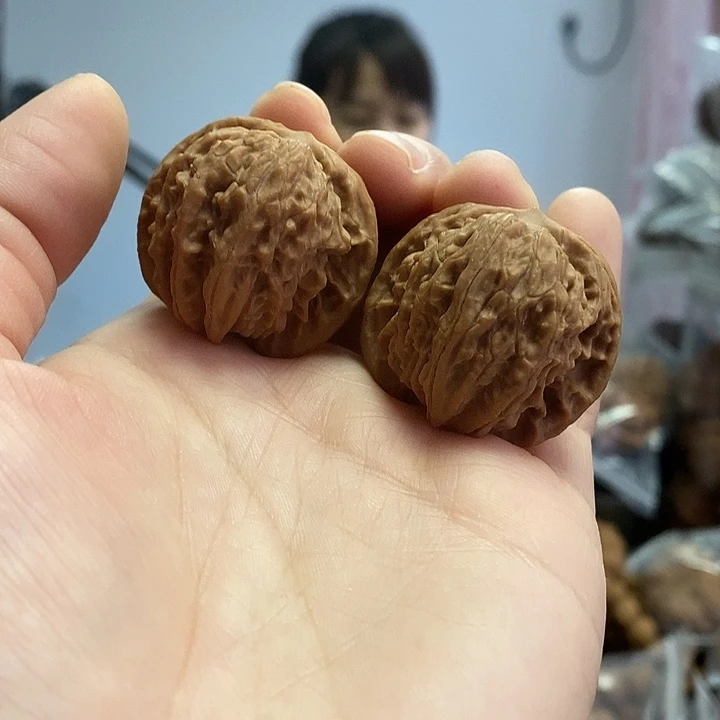 把件文玩核桃34.5乾隆磨蜡皮