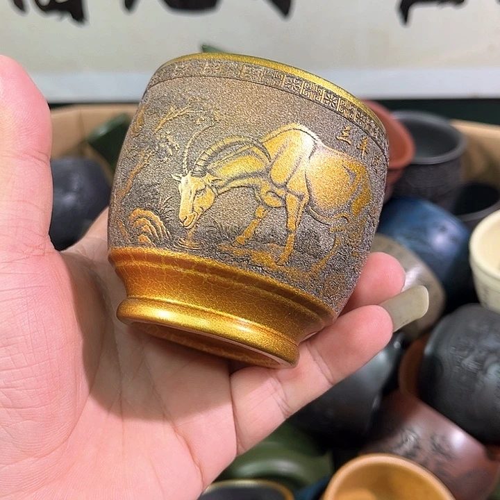 茶杯紫砂全手工紫砂主人杯