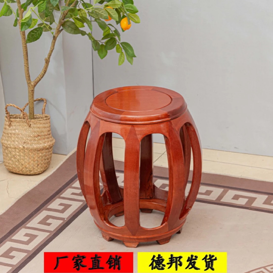 128微瑕高度45红木实木圆凳古中式家用客厅餐桌凳古筝凳