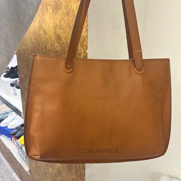 95新 Chanel/香奈儿 棕色单肩包 H1606 1987