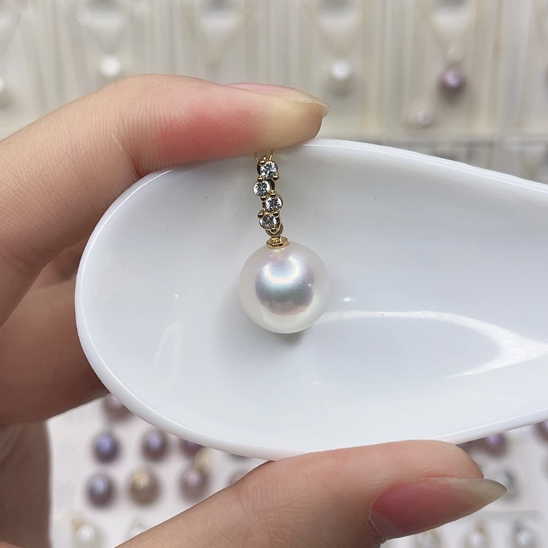 合金淡水珍珠吊坠(赠链)