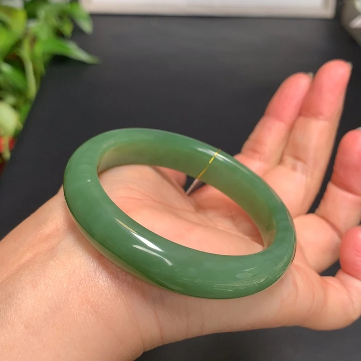 和田玉手镯未镶嵌55