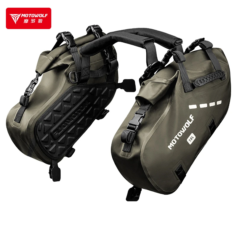 摩多狼星际航行边包摩托车旅行包仿赛越野防水储物包户外摩旅边包