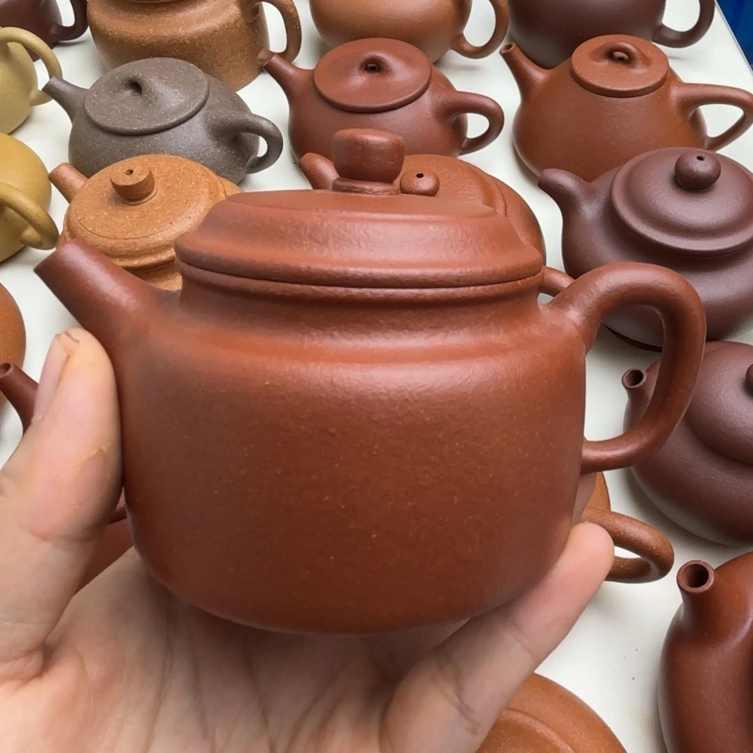 心***阳紫砂茶壶红降坡德钟150cc瑕疵不退不换