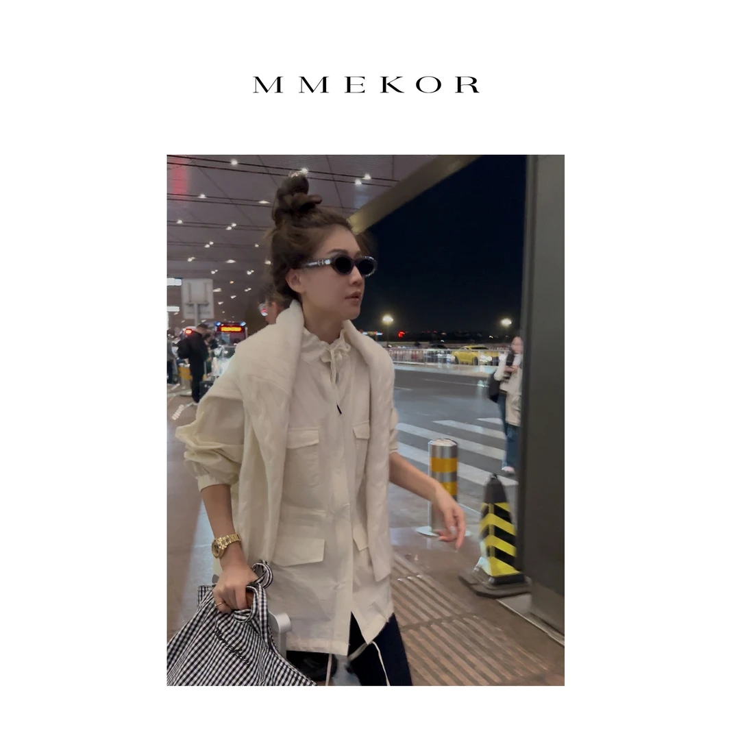 MMEKOR“轻氧江南”外套 2025新款静奢老钱风百搭上衣 89362