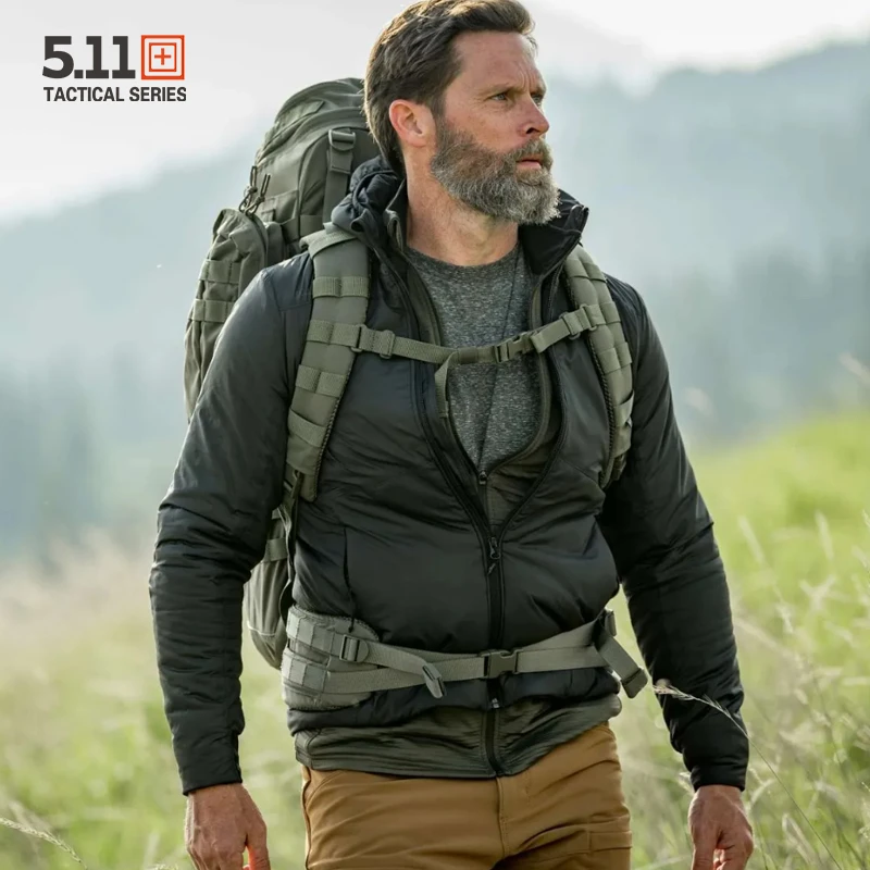 5.11金标P棉探索夹克战术棉服轻量化可收纳连帽保暖夹克外套78057