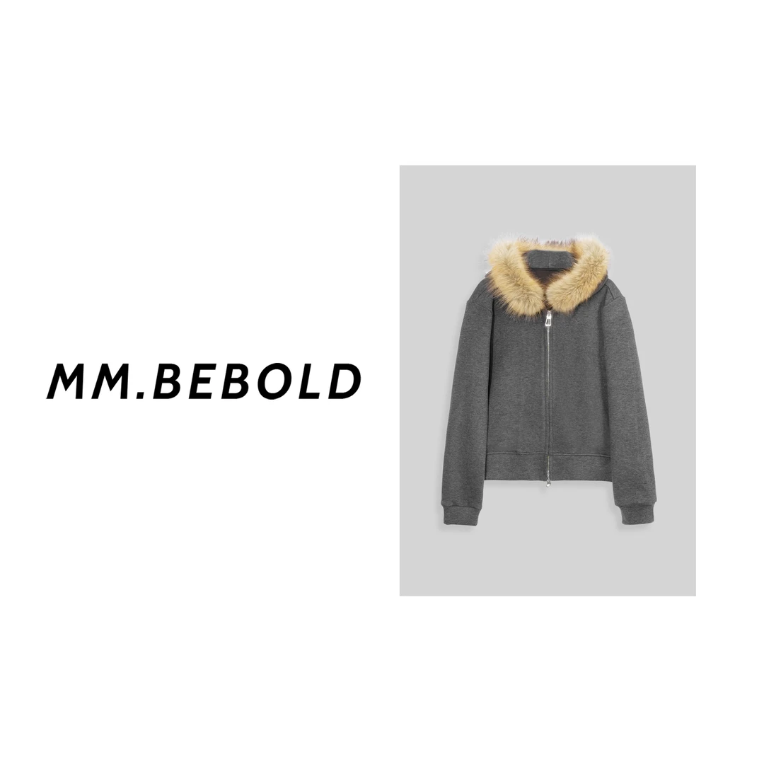 【妙姐精选】风过 复古连帽拉链开衫短外套MQJ2802